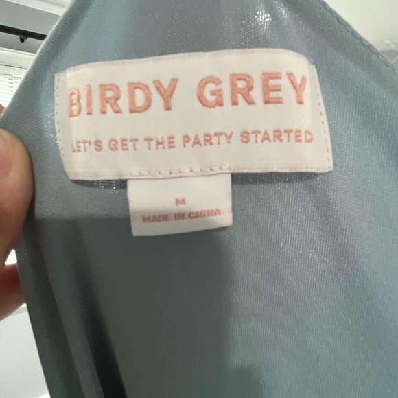 Birdy Grey Cindy Dress Chiffon Dusty Blue - Medium - Picture 9 of 10